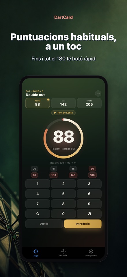 DartCard: Comptador de Dards 3