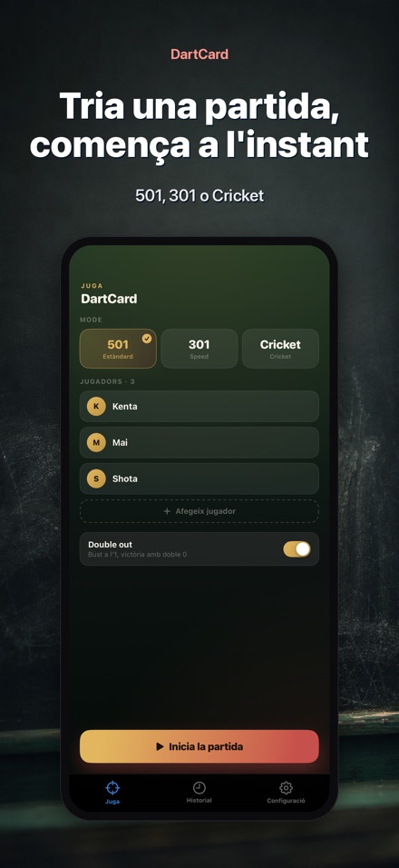 DartCard: Comptador de Dards 6