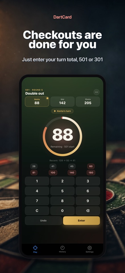 DartCard: Darts Scorer