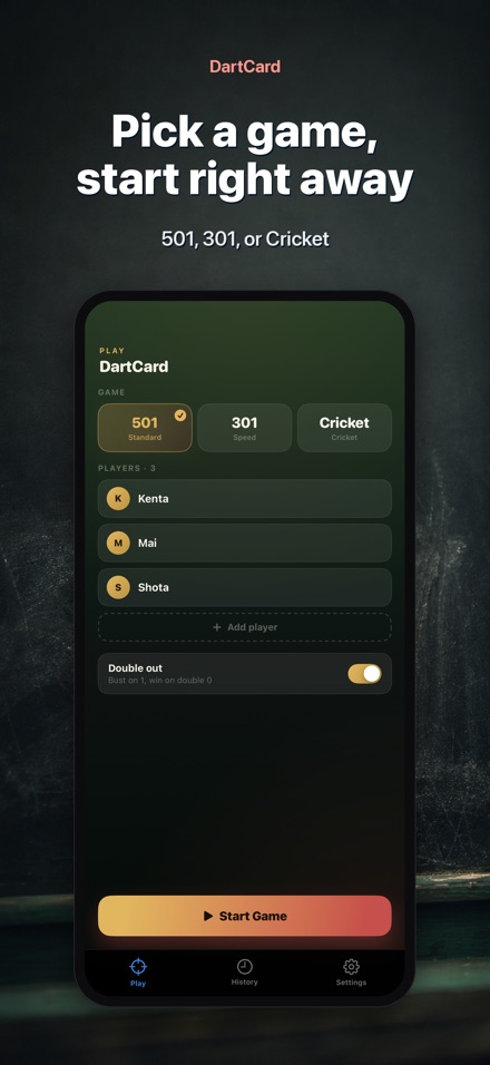 DartCard: Darts Scorer 6