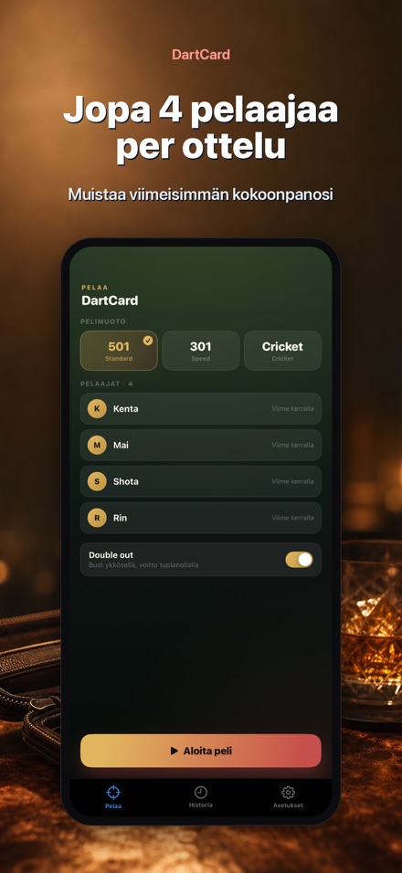 DartCard: Tikanheiton Laskuri 7