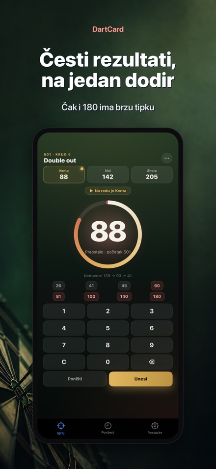 DartCard: Brojač Pikada 3