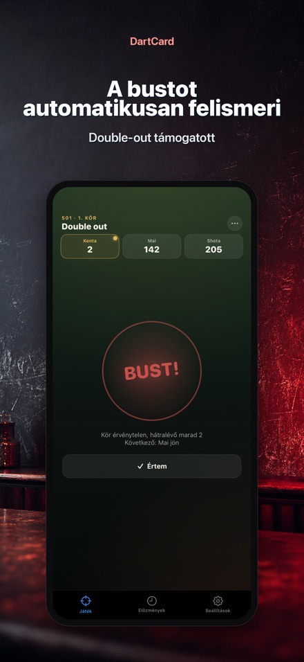 DartCard: Darts Számláló 4