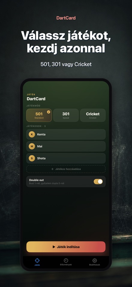 DartCard: Darts Számláló 6