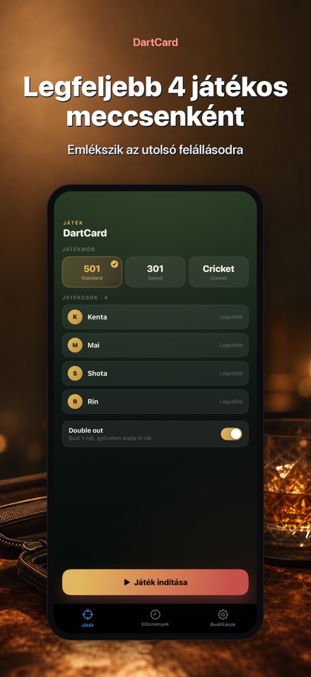 DartCard: Darts Számláló 7