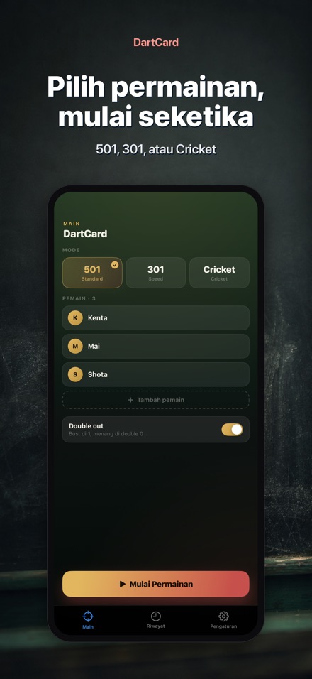 DartCard: Penghitung Dart 6