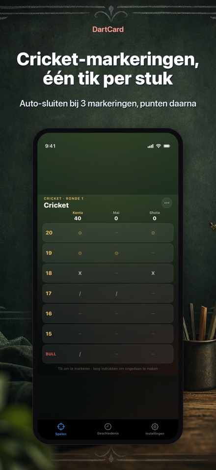 DartCard: Darts Scorebord 2