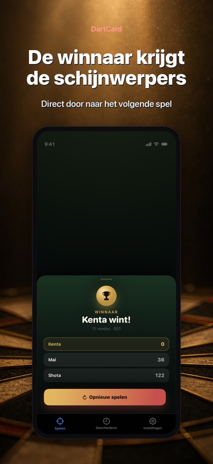 DartCard: Darts Scorebord 5