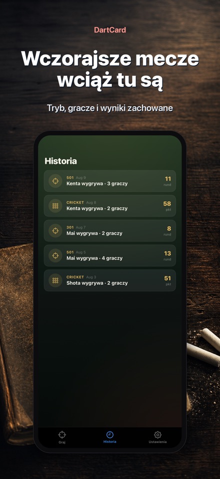 DartCard: Licznik Rzutek 8