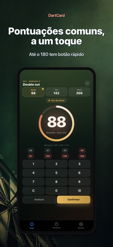 DartCard: Contador de Dardos 3