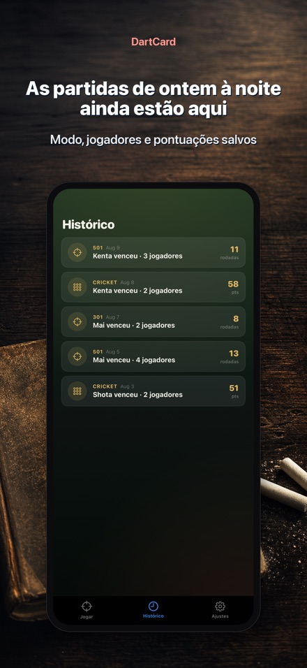 DartCard: Contador de Dardos 8