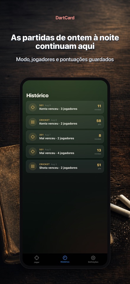 DartCard: Contador de Dardos 8