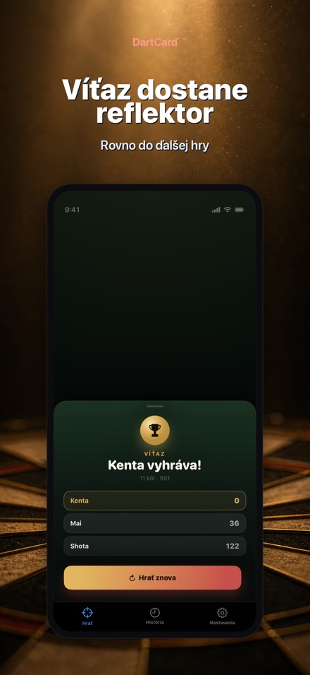 DartCard: Počítadlo Šípok 5