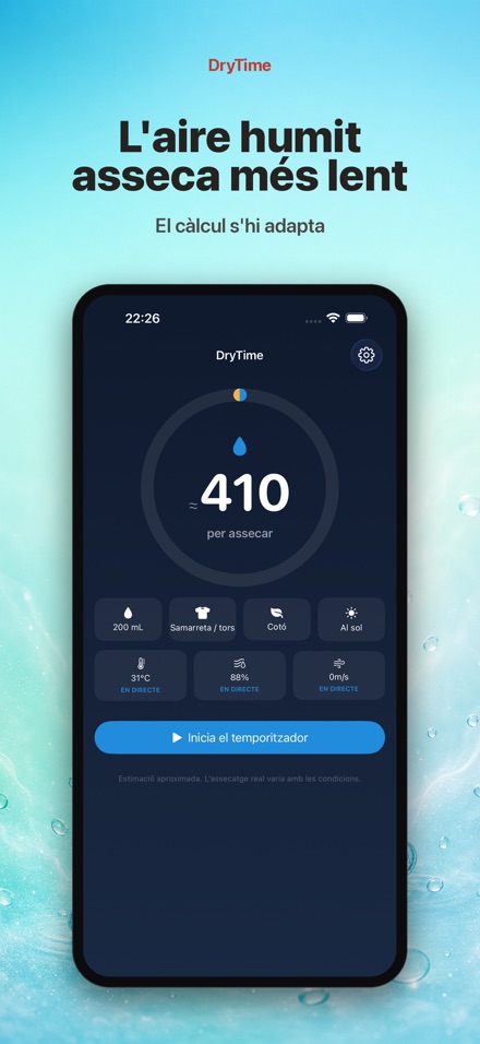 DryTime: quant a assecar 6