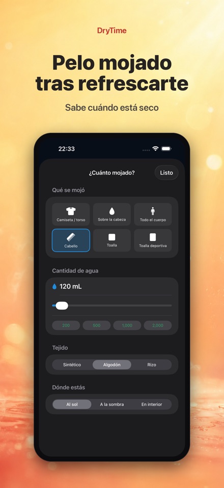 DryTime: cuánto en secar 7