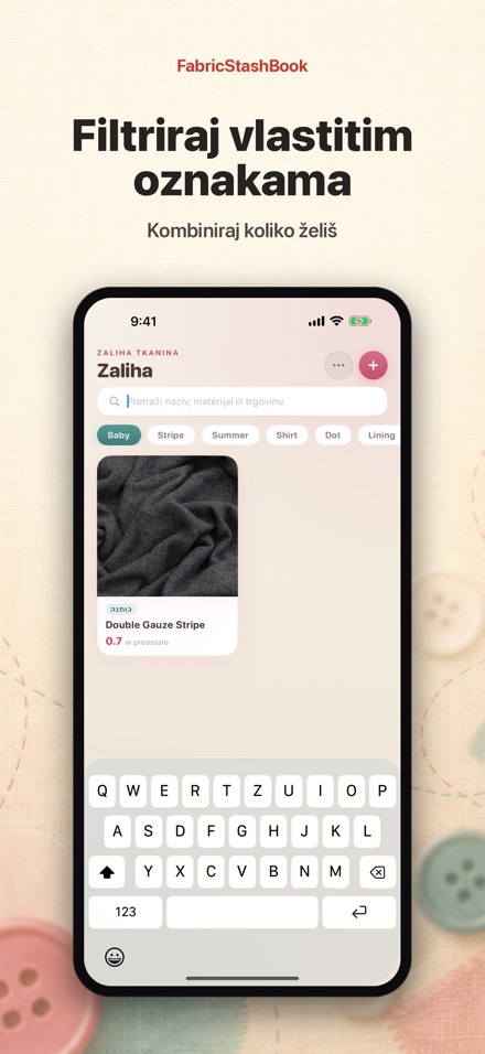 FabricStashBook: Zaliha tkanin 6