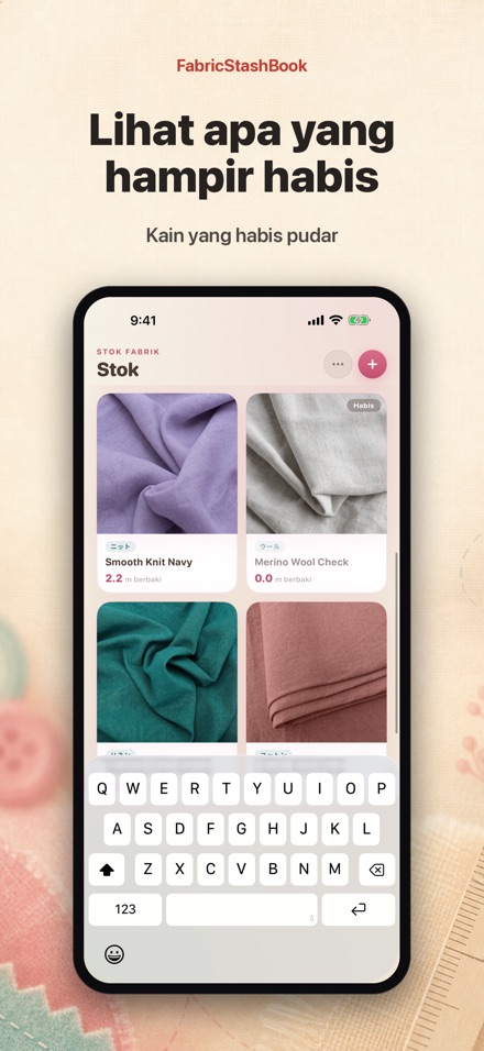 FabricStashBook: Stok Kain 9