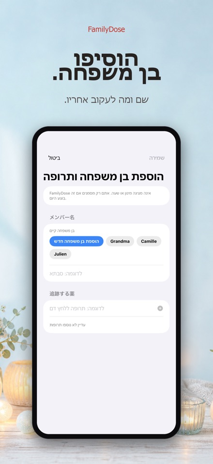 FamilyDose: צ'קליסט משפחתי 6