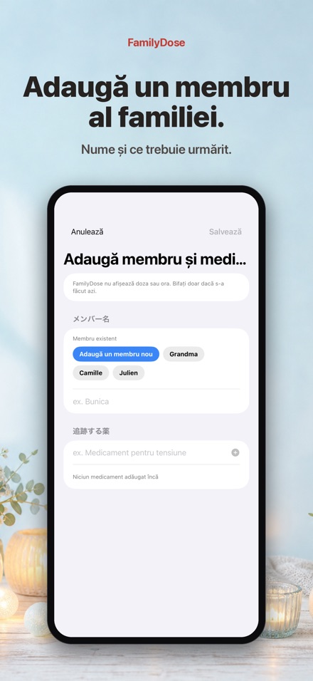 FamilyDose: Verificare familie 6