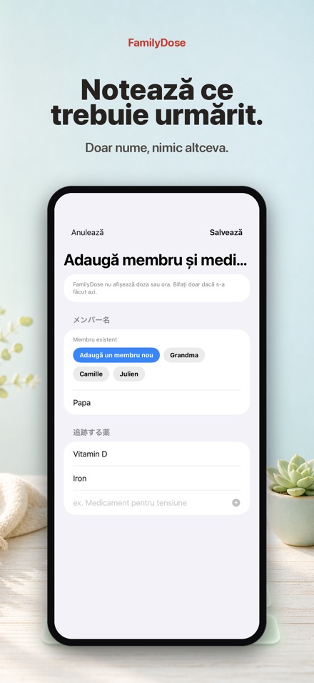 FamilyDose: Verificare familie 7