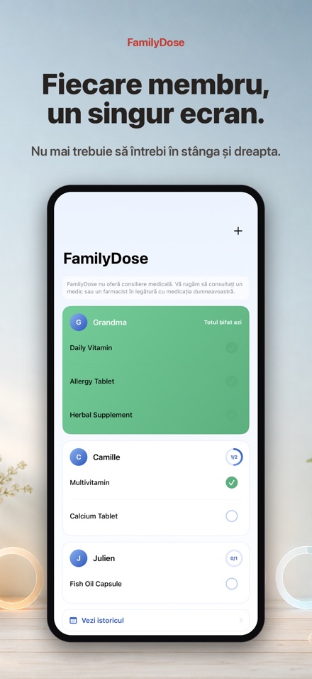 FamilyDose: Verificare familie 8