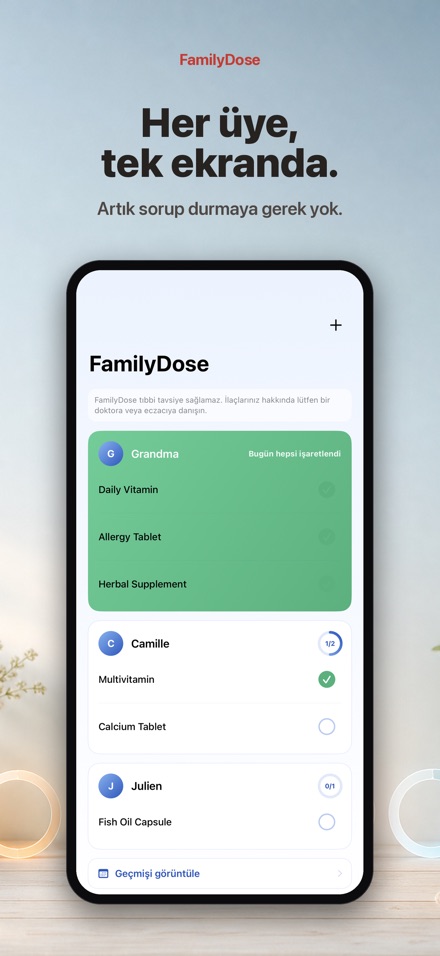 FamilyDose: Aile Ilac Kontrol 8