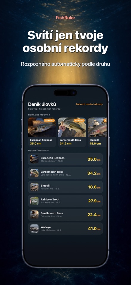 FishRuler: měření ryby AR 5