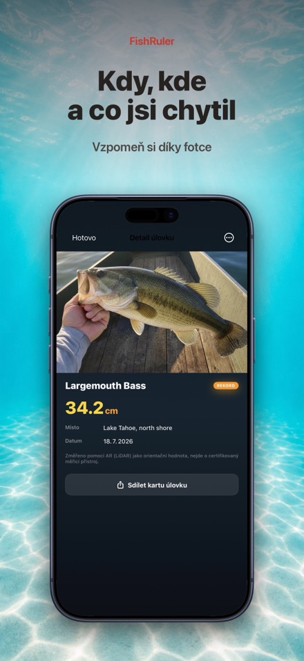 FishRuler: měření ryby AR 6