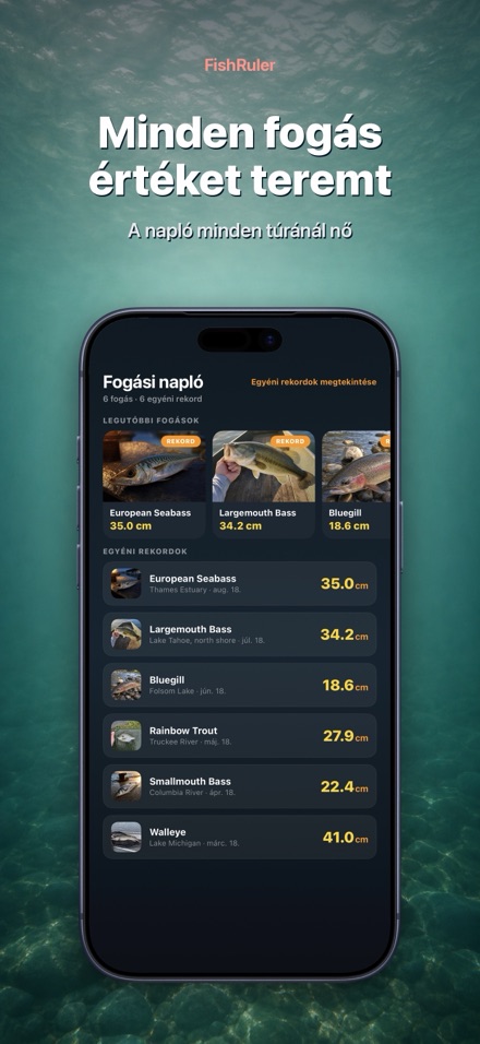 FishRuler: halmérés AR-ral 4