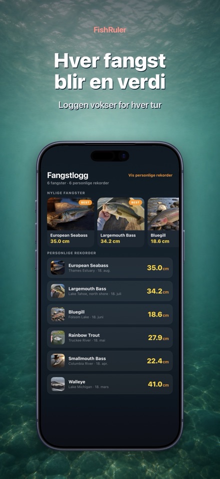 FishRuler: mål fisk i AR 4
