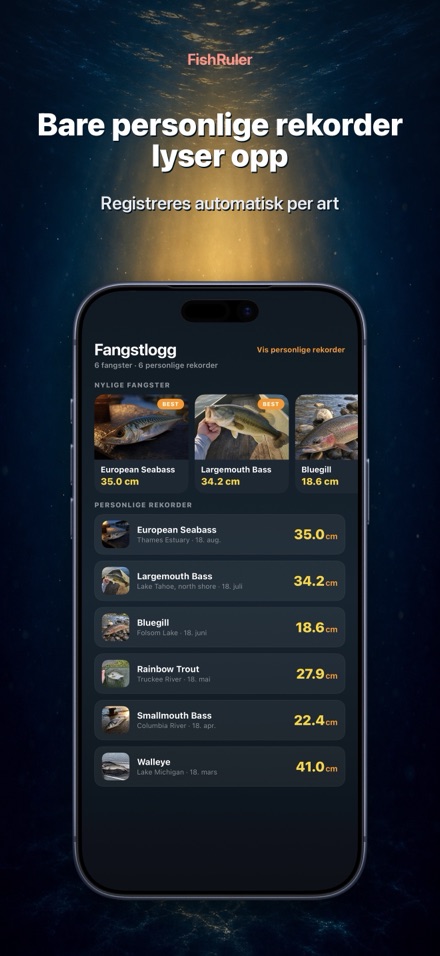 FishRuler: mål fisk i AR 5
