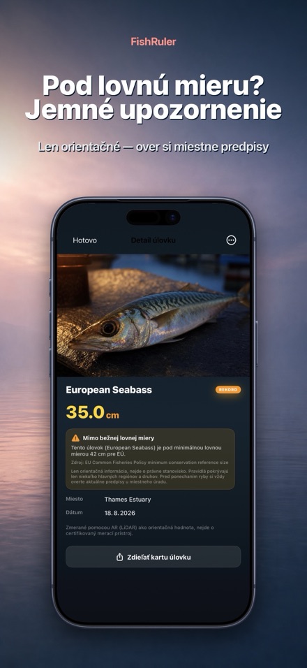 FishRuler: meranie ryby AR 7