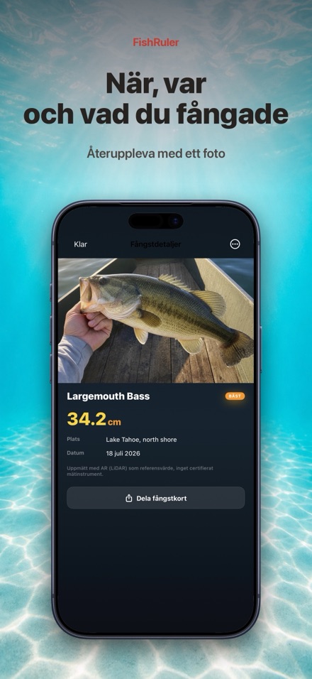 FishRuler: mät fisk i AR 6