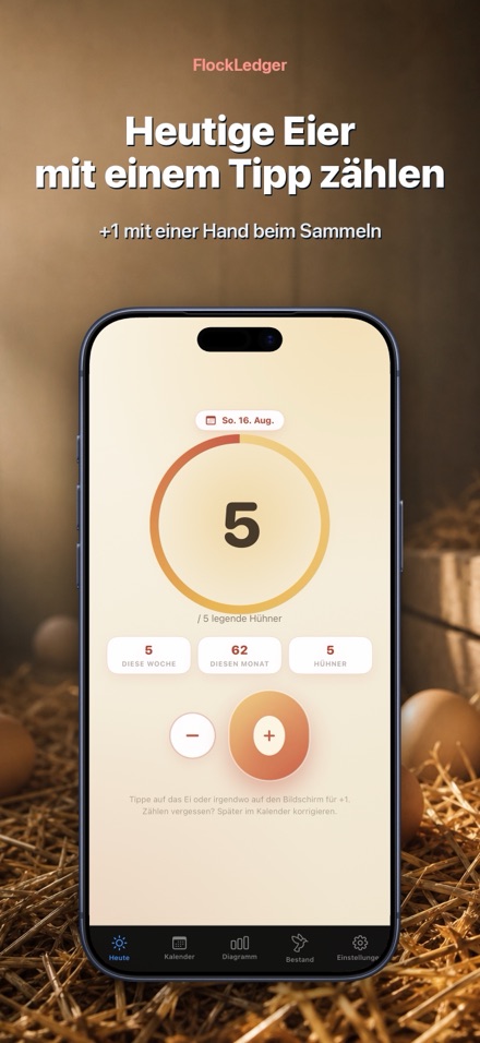FlockLedger: Eier-Zähler 1