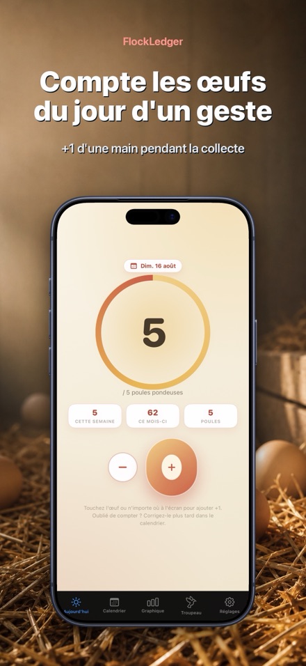 FlockLedger: Compteur d'Œufs 1