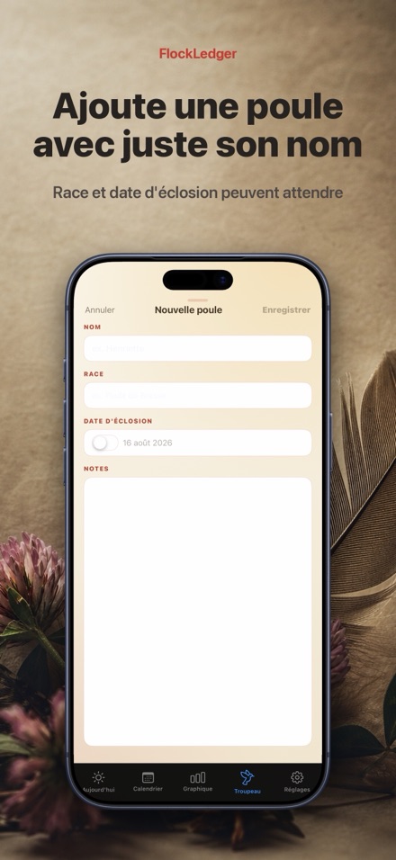 FlockLedger: Compteur d'Œufs 6