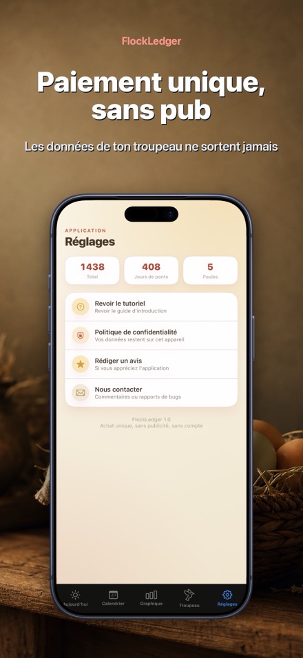 FlockLedger: Compteur d'Œufs 10