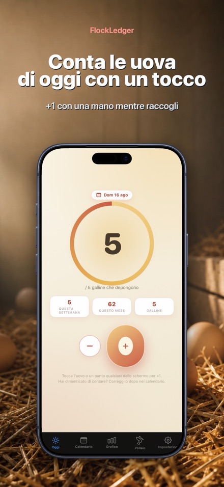 FlockLedger: Contatore Uova 1