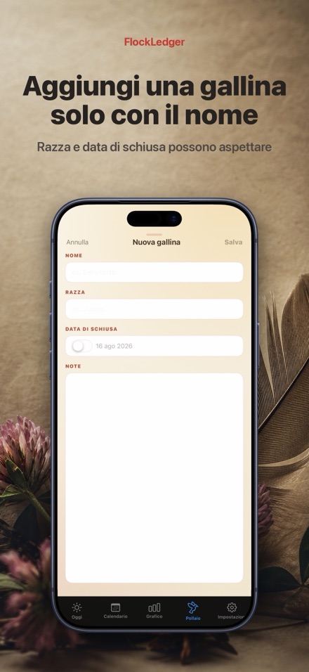 FlockLedger: Contatore Uova 6