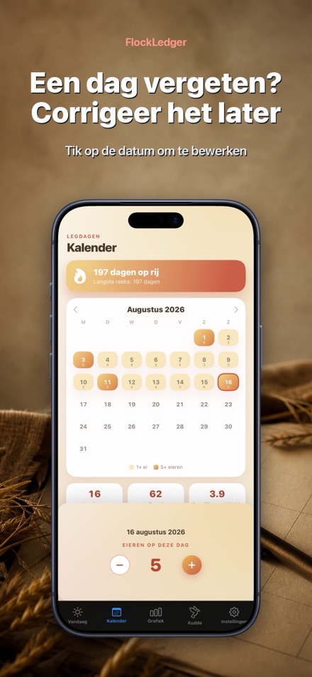 FlockLedger: Eierenteller 8