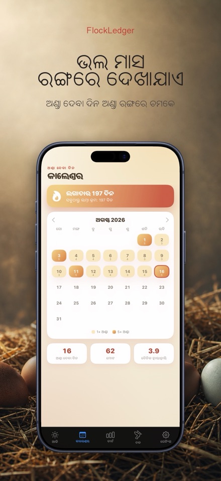 FlockLedger: ଅଣ୍ଡା କାଉଣ୍ଟର 2