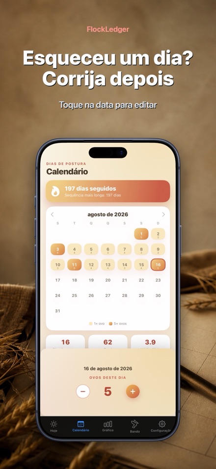FlockLedger: Contador de Ovos 8