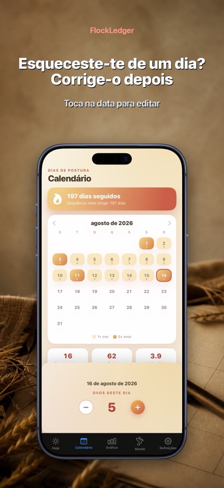FlockLedger: Contador de Ovos 8