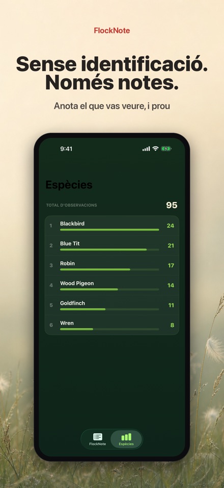 FlockNote: Diari d'Ocells 9