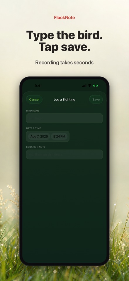 FlockNote: Bird Sighting Log 8