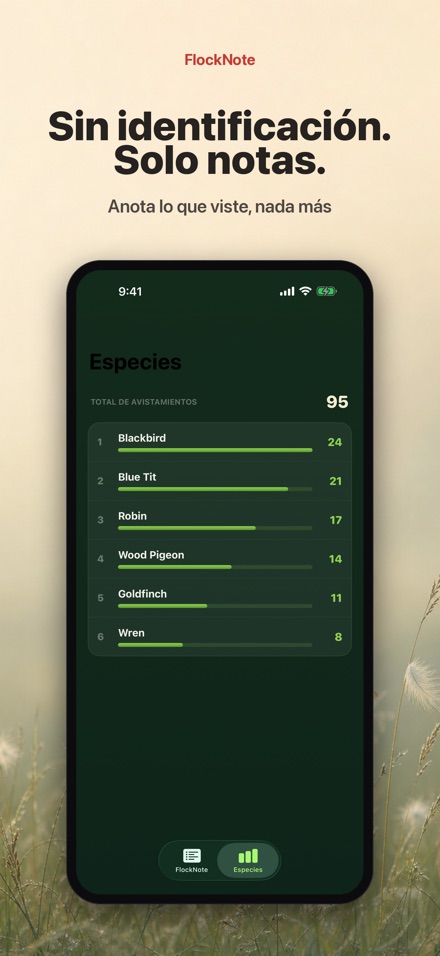 FlockNote: Registro de Aves 9