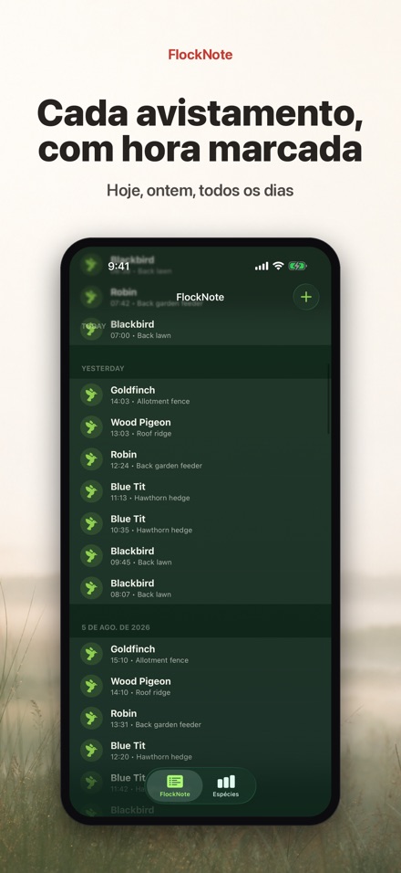 FlockNote: Diário de Aves 3