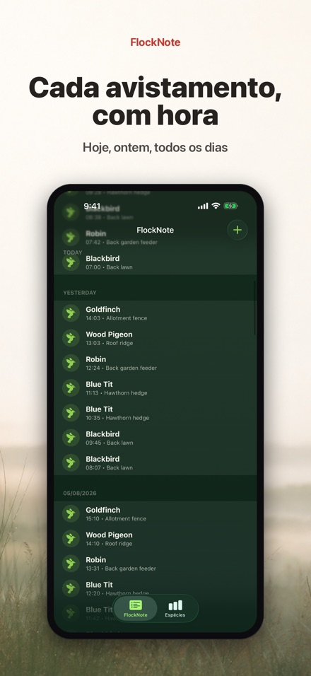 FlockNote: Diário de Aves 3