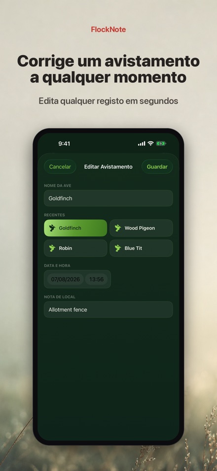 FlockNote: Diário de Aves 7