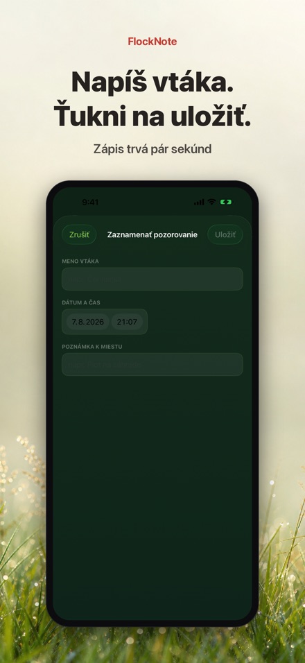 FlockNote: Denník Pozorovaní 8
